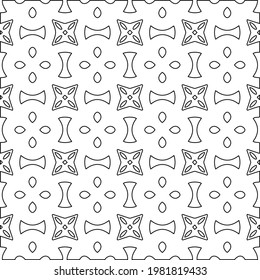 Geometric vector pattern with triangular elements. abstract picture for wallpapers and backgrounds. Black and white ornament.