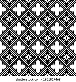 Geometric vector pattern with triangular elements. abstract picture for wallpapers and backgrounds. Black and white ornament.