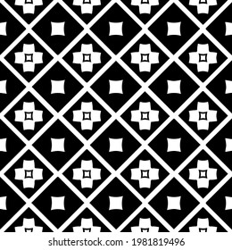 Geometric vector pattern with triangular elements. abstract picture for wallpapers and backgrounds. Black and white ornament.