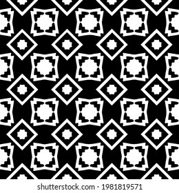 Geometric vector pattern with triangular elements. abstract picture for wallpapers and backgrounds. Black and white ornament.