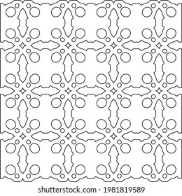 Geometric vector pattern with triangular elements. abstract picture for wallpapers and backgrounds. Black and white ornament.