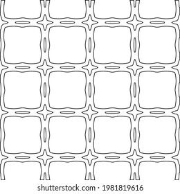 Geometric vector pattern with triangular elements. abstract picture for wallpapers and backgrounds. Black and white ornament.