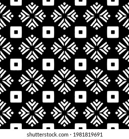 Geometric vector pattern with triangular elements. abstract picture for wallpapers and backgrounds. Black and white ornament.