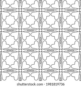 Geometric vector pattern with triangular elements. abstract picture for wallpapers and backgrounds. Black and white ornament.