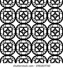 Geometric vector pattern with triangular elements. abstract picture for wallpapers and backgrounds. Black and white ornament.