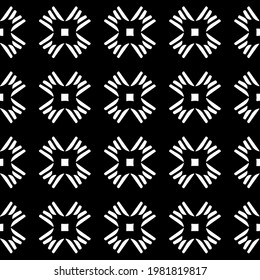 Geometric vector pattern with triangular elements. abstract picture for wallpapers and backgrounds. Black and white ornament.