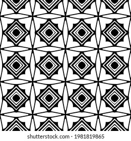 Geometric vector pattern with triangular elements. abstract picture for wallpapers and backgrounds. Black and white ornament.