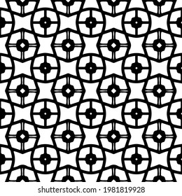 Geometric vector pattern with triangular elements. abstract picture for wallpapers and backgrounds. Black and white ornament.