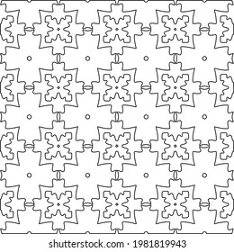 Geometric vector pattern with triangular elements. abstract picture for wallpapers and backgrounds. Black and white ornament.