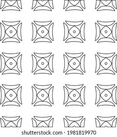 Geometric vector pattern with triangular elements. abstract picture for wallpapers and backgrounds. Black and white ornament.