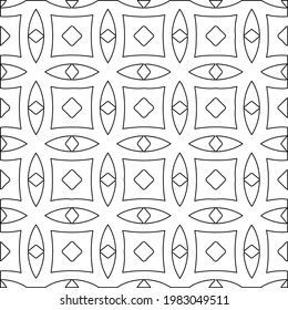 Geometric vector pattern with triangular elements. abstract picture for wallpapers and backgrounds. Black and white ornament.