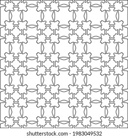 Geometric vector pattern with triangular elements. abstract picture for wallpapers and backgrounds. Black and white ornament.