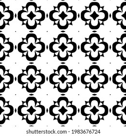Geometric vector pattern with triangular elements. abstract picture for wallpapers and backgrounds. Black and white ornament.