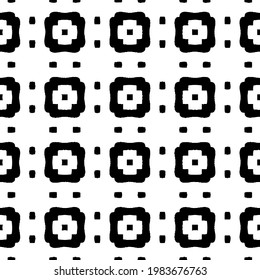 Geometric vector pattern with triangular elements. abstract picture for wallpapers and backgrounds. Black and white ornament.