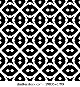 Geometric vector pattern with triangular elements. abstract picture for wallpapers and backgrounds. Black and white ornament.