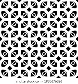 Geometric vector pattern with triangular elements. abstract picture for wallpapers and backgrounds. Black and white ornament.