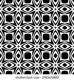 Geometric vector pattern with triangular elements. abstract picture for wallpapers and backgrounds. Black and white ornament.