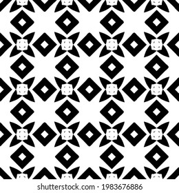 Geometric vector pattern with triangular elements. abstract picture for wallpapers and backgrounds. Black and white ornament.