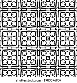 Geometric vector pattern with triangular elements. abstract picture for wallpapers and backgrounds. Black and white ornament.