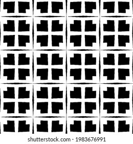Geometric vector pattern with triangular elements. abstract picture for wallpapers and backgrounds. Black and white ornament.
