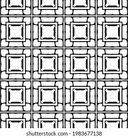 Geometric vector pattern with triangular elements. abstract picture for wallpapers and backgrounds. Black and white ornament.