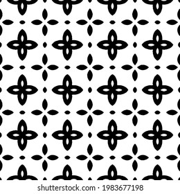Geometric vector pattern with triangular elements. abstract picture for wallpapers and backgrounds. Black and white ornament.