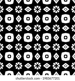 Geometric vector pattern with triangular elements. abstract picture for wallpapers and backgrounds. Black and white ornament.