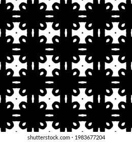 Geometric vector pattern with triangular elements. abstract picture for wallpapers and backgrounds. Black and white ornament.