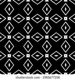 Geometric vector pattern with triangular elements. abstract picture for wallpapers and backgrounds. Black and white ornament.