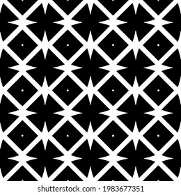 Geometric vector pattern with triangular elements. abstract picture for wallpapers and backgrounds. Black and white ornament.