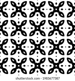 Geometric vector pattern with triangular elements. abstract picture for wallpapers and backgrounds. Black and white ornament.