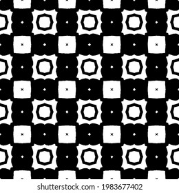 Geometric vector pattern with triangular elements. abstract picture for wallpapers and backgrounds. Black and white ornament.