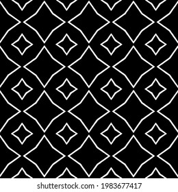 Geometric vector pattern with triangular elements. abstract picture for wallpapers and backgrounds. Black and white ornament.
