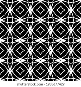 Geometric vector pattern with triangular elements. abstract picture for wallpapers and backgrounds. Black and white ornament.