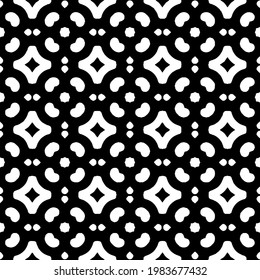 Geometric vector pattern with triangular elements. abstract picture for wallpapers and backgrounds. Black and white ornament.