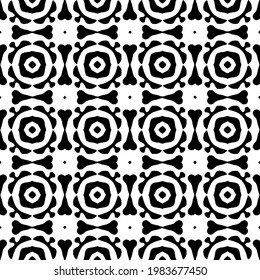 Geometric vector pattern with triangular elements. abstract picture for wallpapers and backgrounds. Black and white ornament.