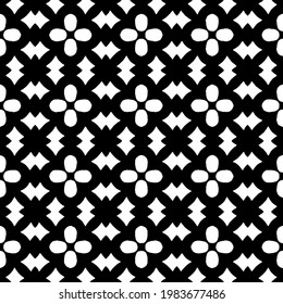 Geometric vector pattern with triangular elements. abstract picture for wallpapers and backgrounds. Black and white ornament.