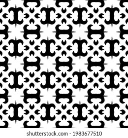 Geometric vector pattern with triangular elements. abstract picture for wallpapers and backgrounds. Black and white ornament.