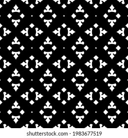Geometric vector pattern with triangular elements. abstract picture for wallpapers and backgrounds. Black and white ornament.