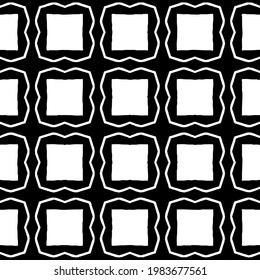 Geometric vector pattern with triangular elements. abstract picture for wallpapers and backgrounds. Black and white ornament.