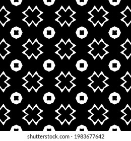 Geometric vector pattern with triangular elements. abstract picture for wallpapers and backgrounds. Black and white ornament.