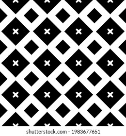 Geometric vector pattern with triangular elements. abstract picture for wallpapers and backgrounds. Black and white ornament.