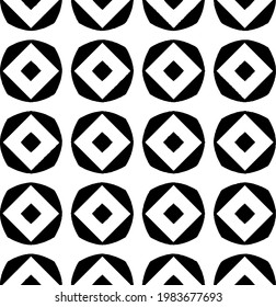 Geometric vector pattern with triangular elements. abstract picture for wallpapers and backgrounds. Black and white ornament.