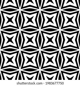Geometric vector pattern with triangular elements. abstract picture for wallpapers and backgrounds. Black and white ornament.