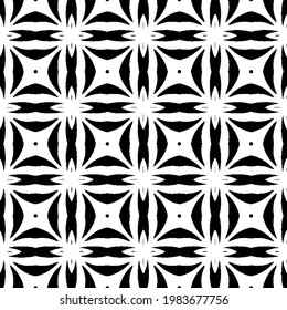 Geometric vector pattern with triangular elements. abstract picture for wallpapers and backgrounds. Black and white ornament.