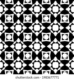 Geometric vector pattern with triangular elements. abstract picture for wallpapers and backgrounds. Black and white ornament.