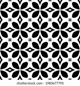 Geometric vector pattern with triangular elements. abstract picture for wallpapers and backgrounds. Black and white ornament.