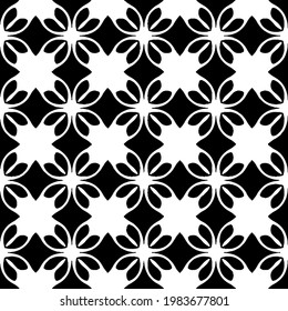 Geometric vector pattern with triangular elements. abstract picture for wallpapers and backgrounds. Black and white ornament.