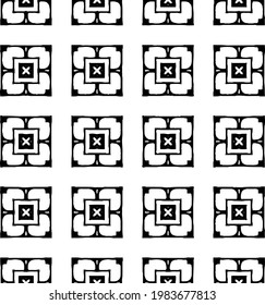 Geometric vector pattern with triangular elements. abstract picture for wallpapers and backgrounds. Black and white ornament.