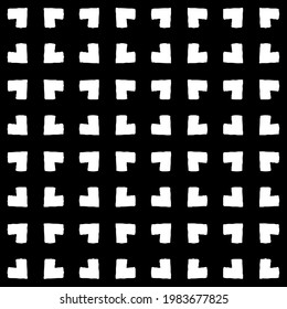 Geometric vector pattern with triangular elements. abstract picture for wallpapers and backgrounds. Black and white ornament.